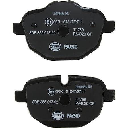 Pagid Brakes Disc Brake Pad Rear, 355013921 355013921